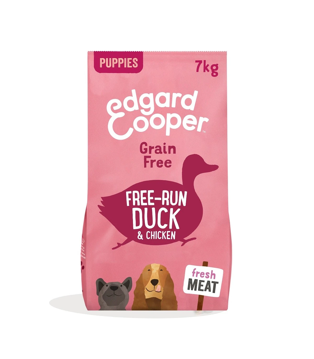 Edgard & Cooper Puppy Carne Fresca Di Anatra E Pollo Allevati A Terra Senza Cereali 7 Kg