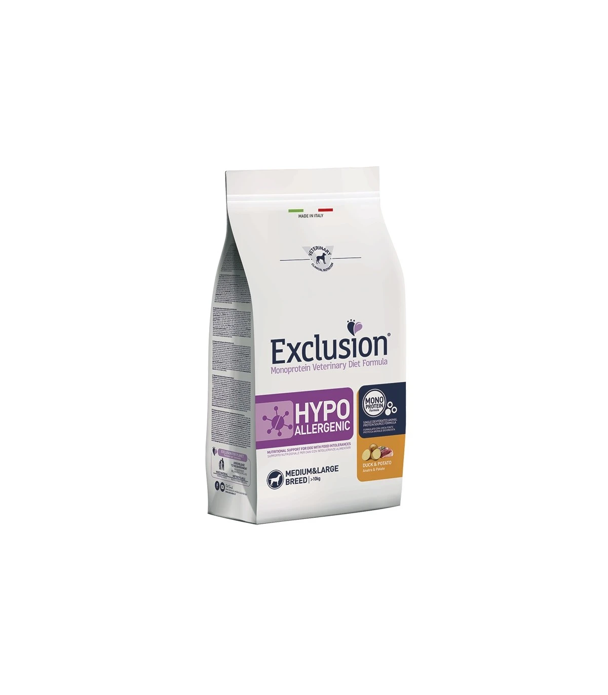 Exclusion Diet Formula Hypoallergenic Anatra E Patate Medium Large 12 Kg
