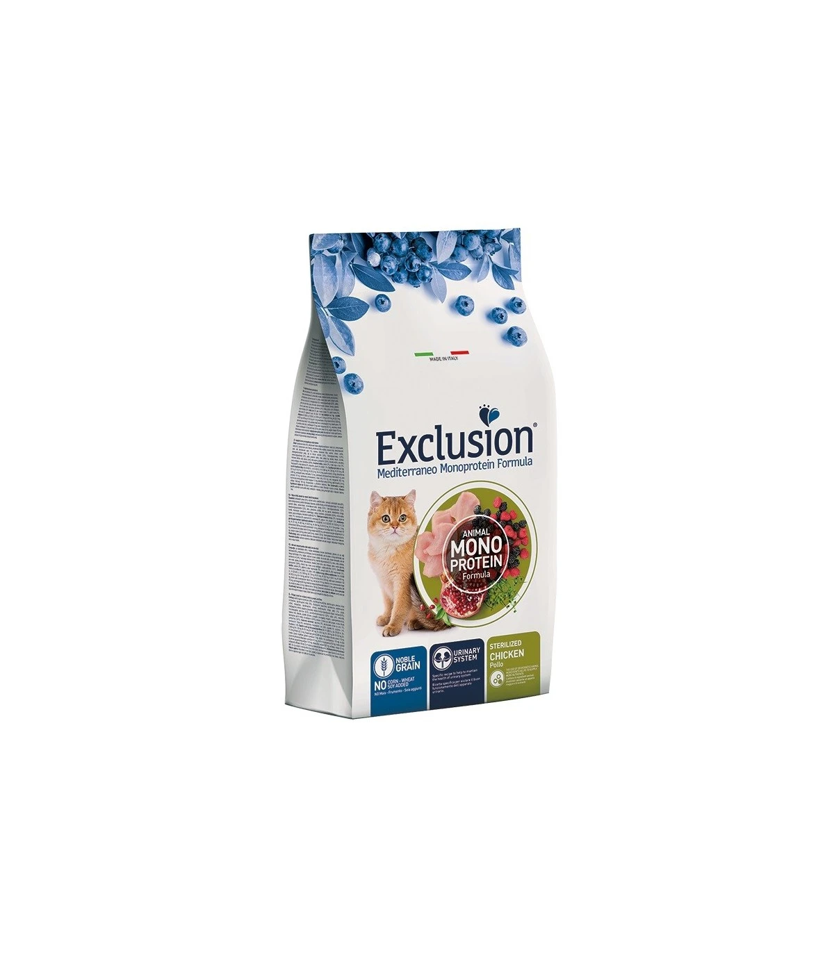 Exclusion Mediterraneo Gatto Sterilized Pollo 12 Kg