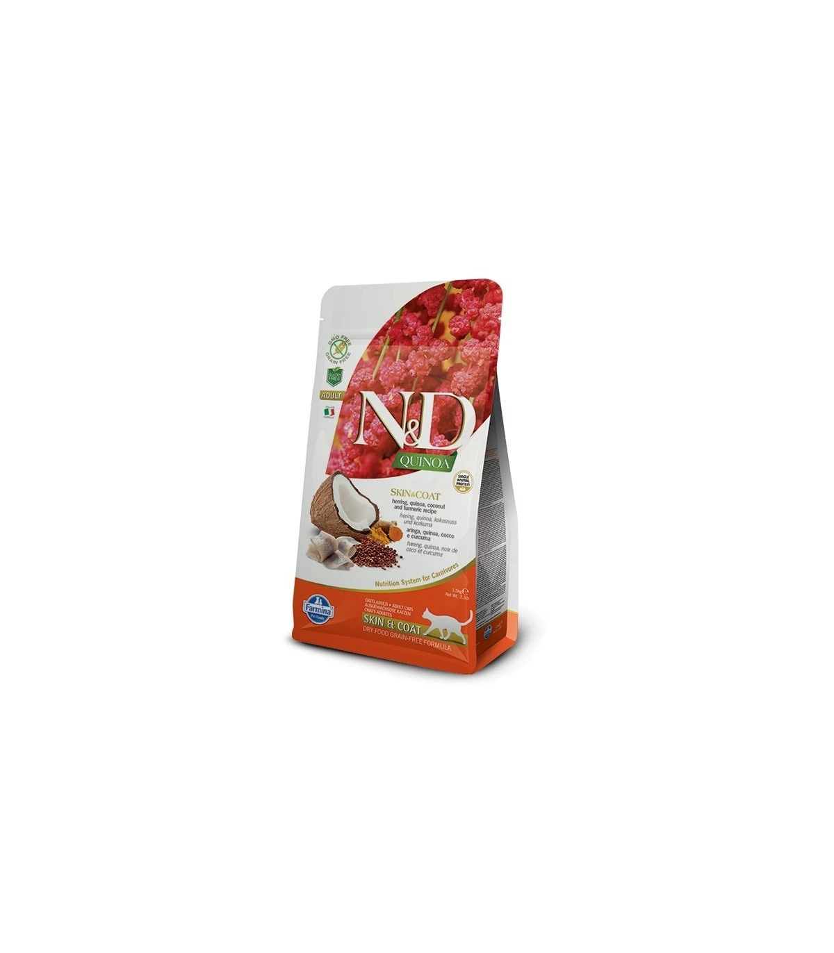Farmina N&d Quinoa Gatto Skin&coat Aringhe 5kg