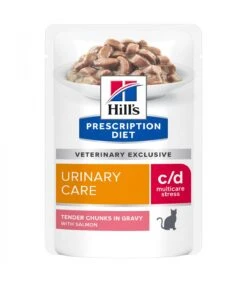 Hill's Gatto C/d Urinary Care Multicare Stress 12 Bst 85 Gr Salmone