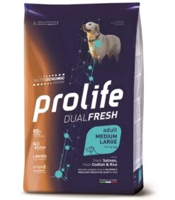 Prolife Cane Dualfresh Adult Salmone Merluzzo & Riso Medium Large 2,5 Kg