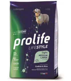 Prolife Cane Lifestyle Light Merluzzo & Riso Medium Large 2,5 Kg