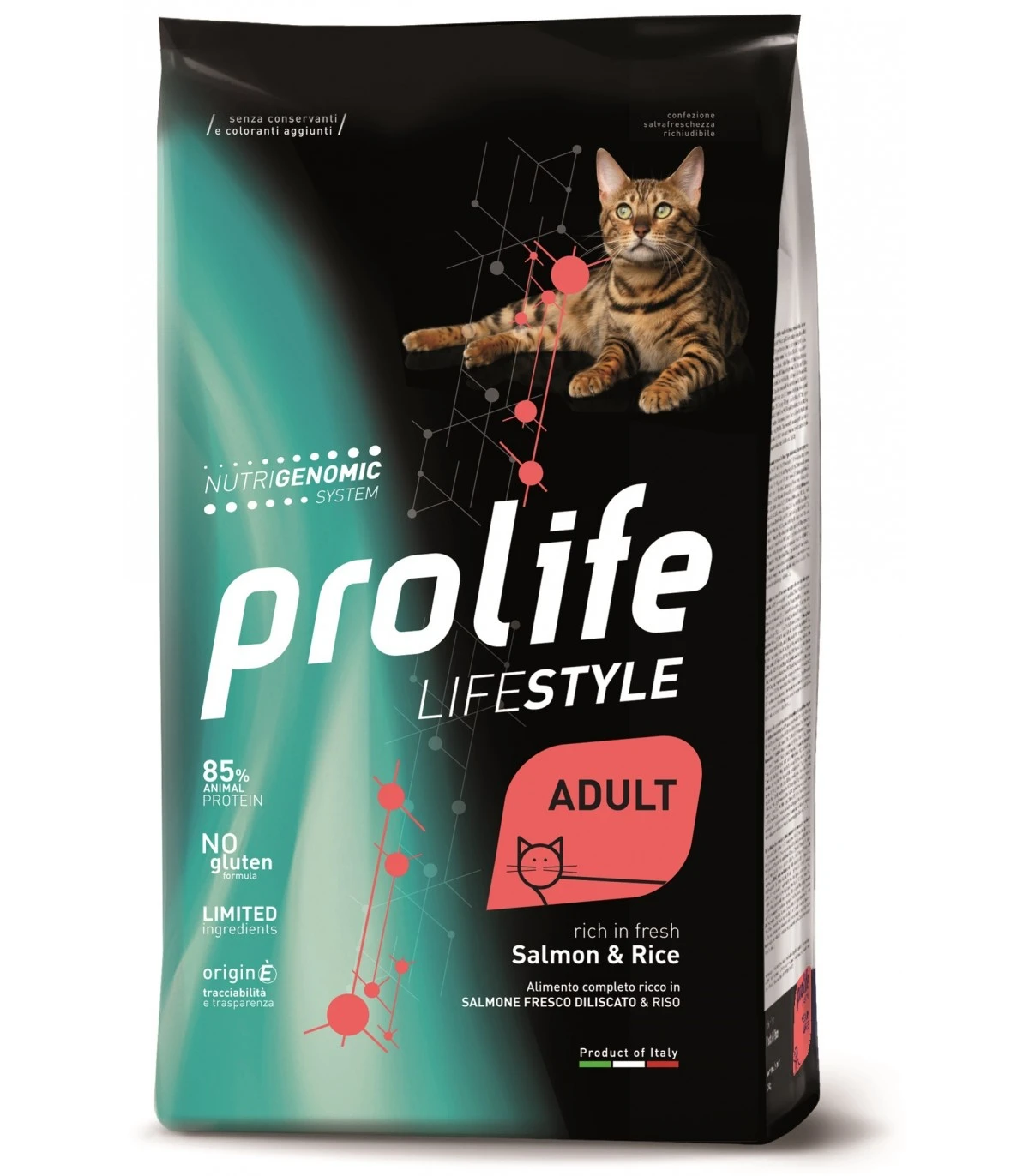 Prolife Gatto Lifestyle Adult Salmone E Riso 1,5 Kg