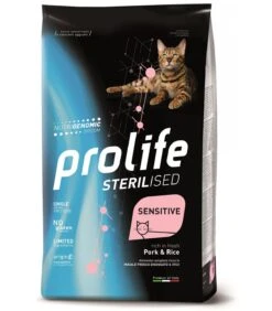Prolife Gatto Sterilised Sensitive Adult Maiale E Riso 1,5 Kg